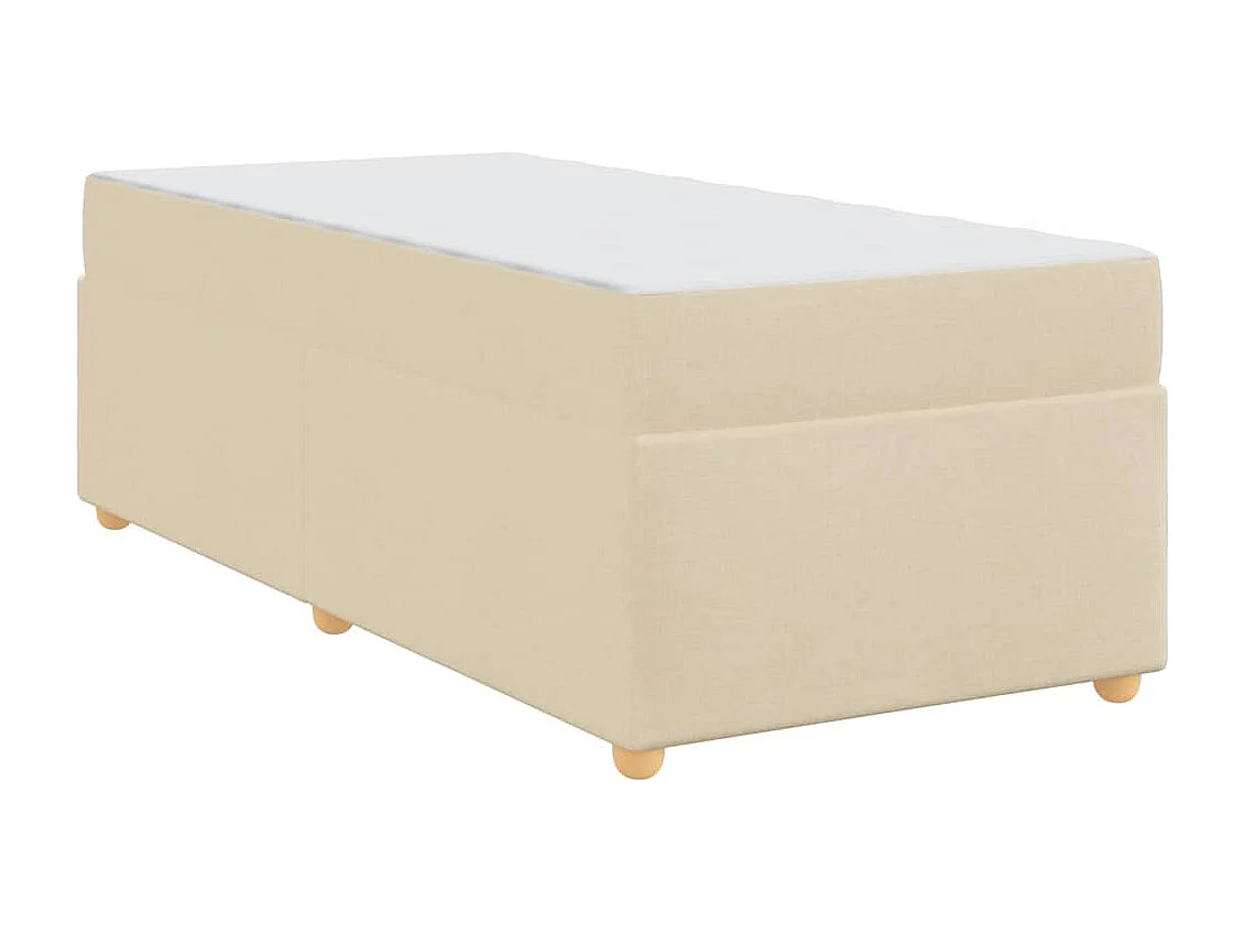 Estrutura da Cama com colchão Creme 90 x 200 cm tecido