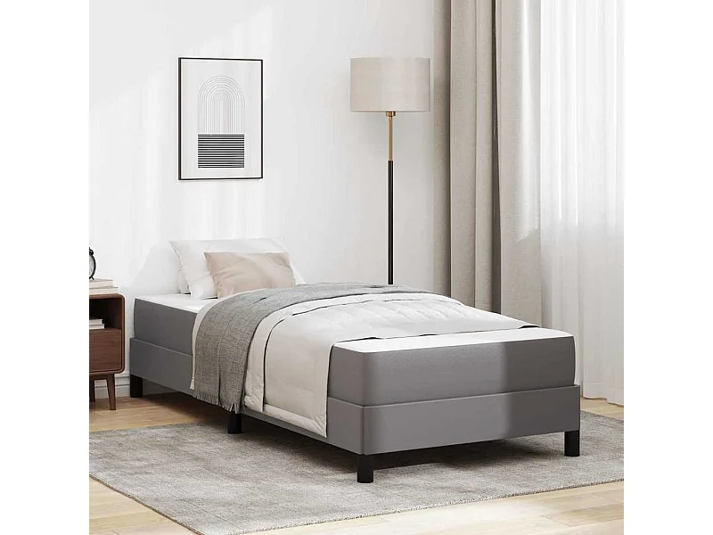 Cama com colchão Cinzeto 80 x 200 cm Couro sintético