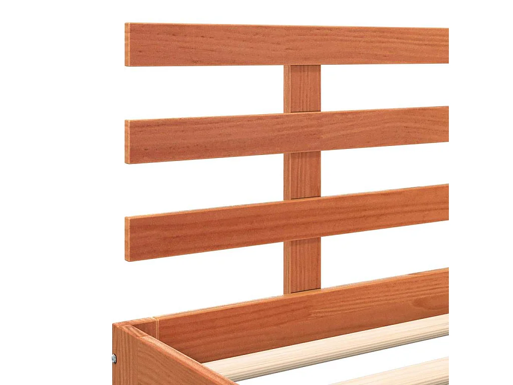 Estrutura da Cama Castanho-mel 200 x 200 cm