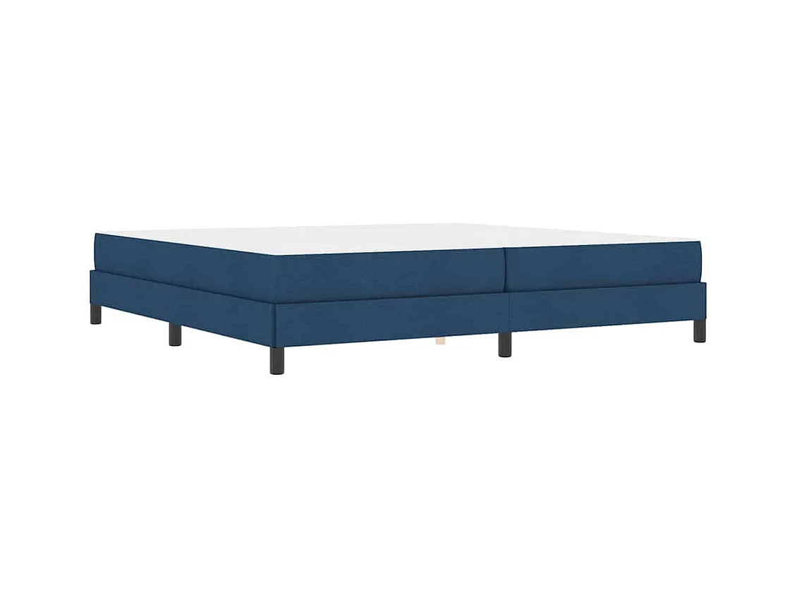 Cama Box com colchão Azul 200 x 200 cm tecido