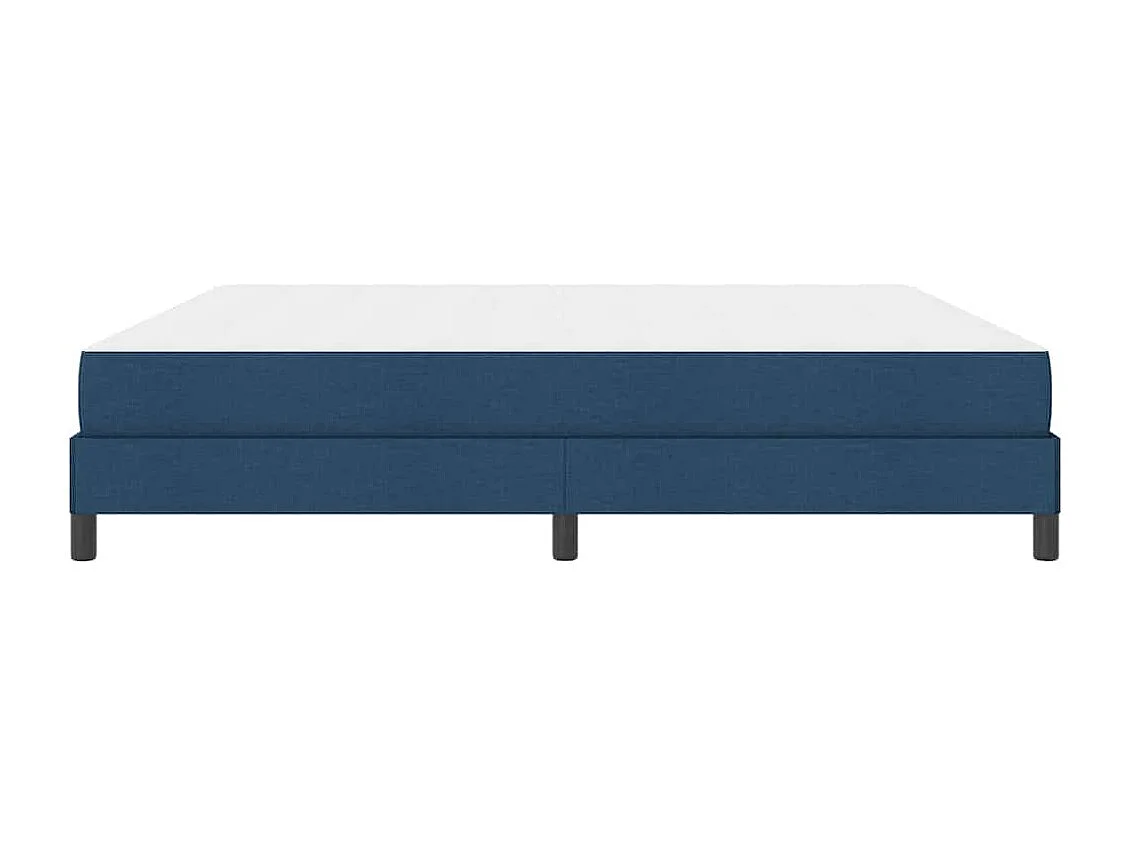 Cama Box com colchão Azul 200 x 200 cm tecido