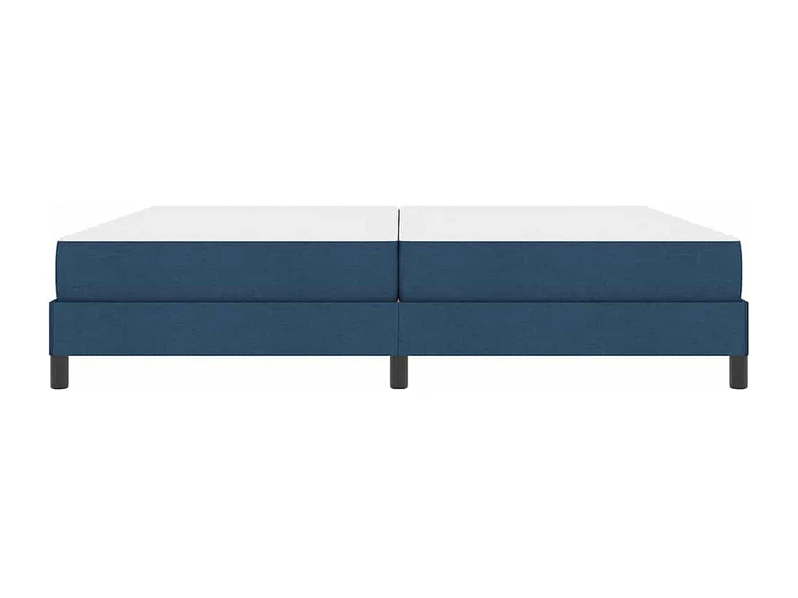 Cama tipo Box Spring con colchón Azul 200 x 200 cm tela