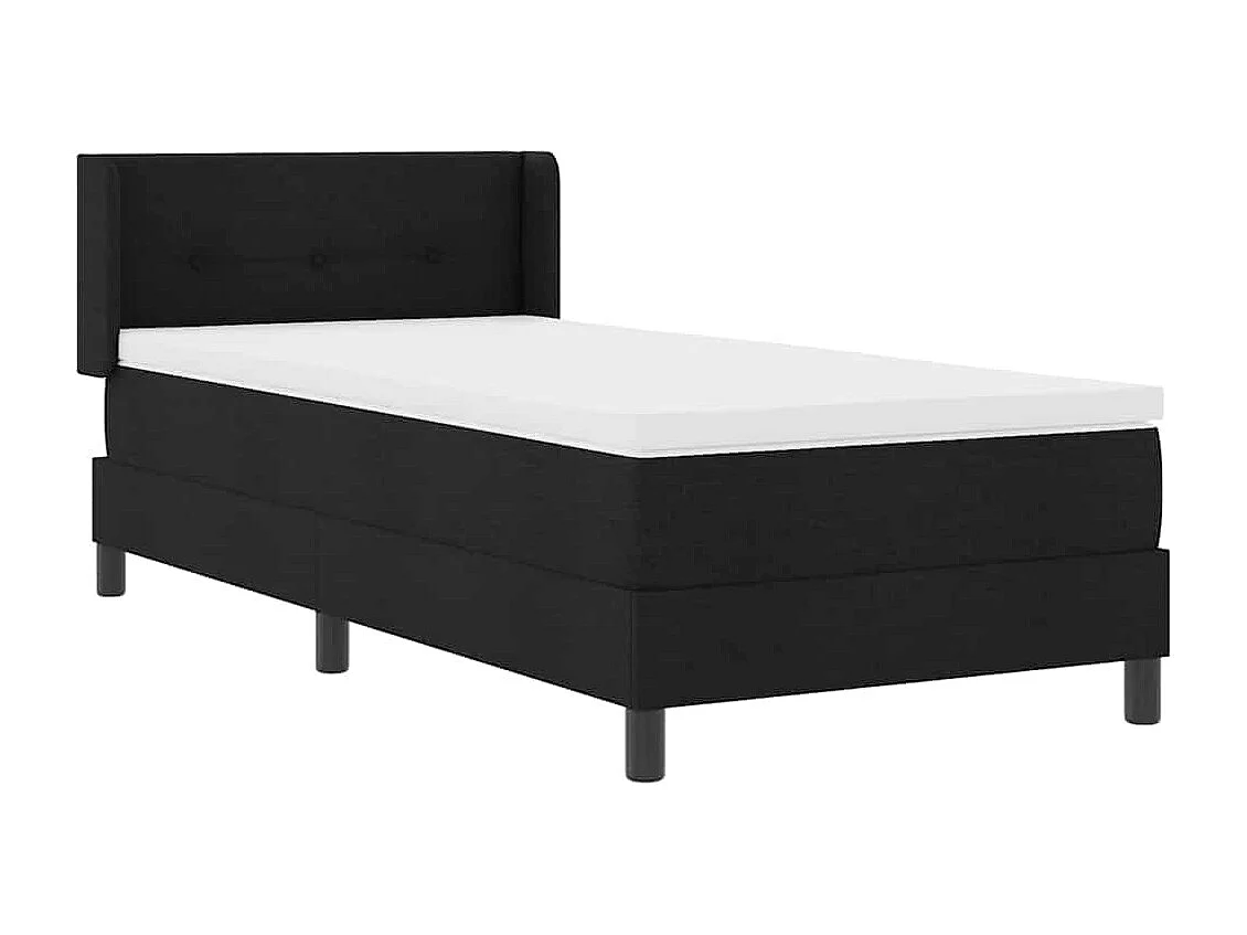 Boxspringbed met matras met matras Zwart 100 x 200 cm