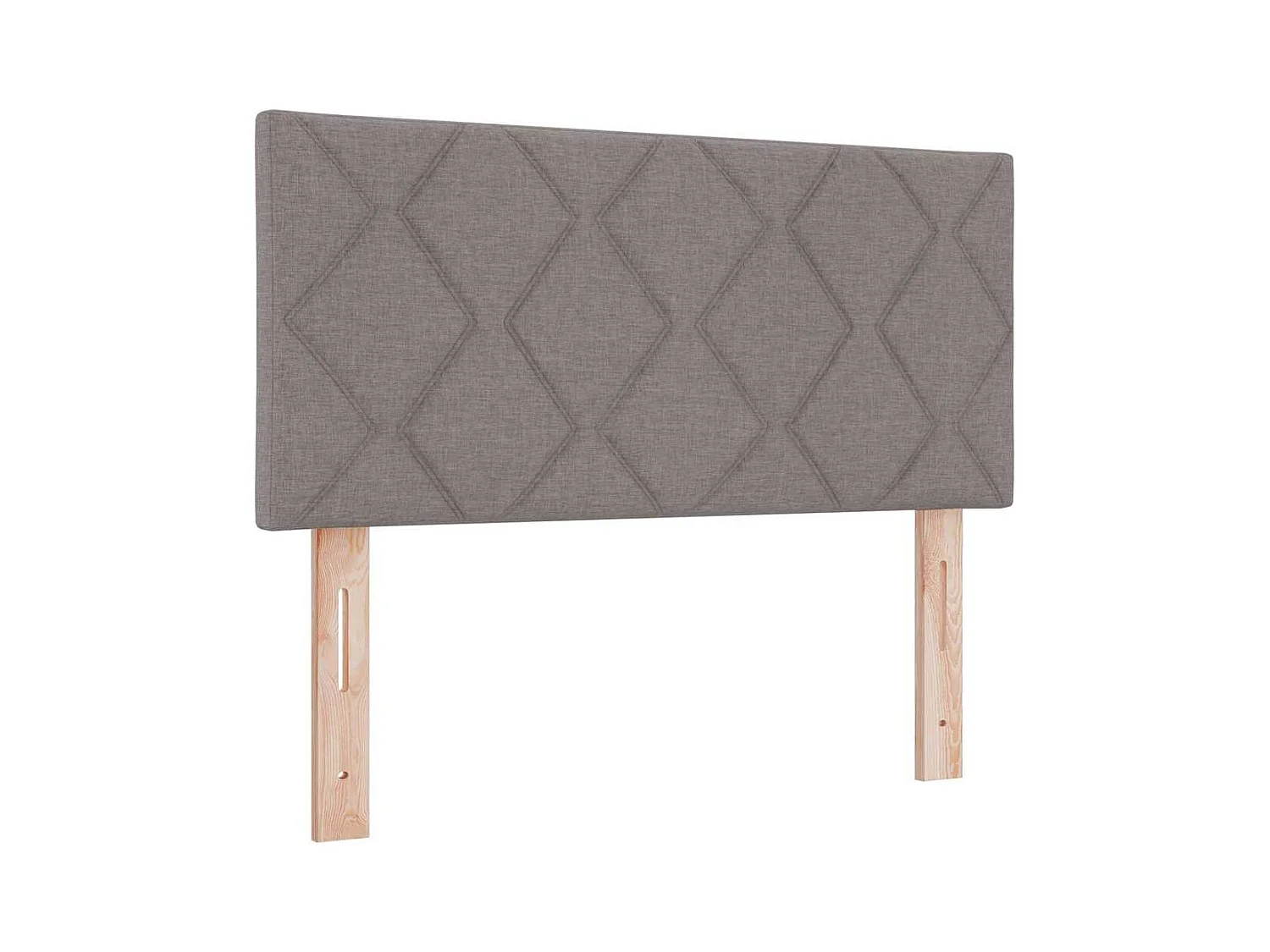 Cama con Somier con colchón Taupé 100 x 200 cm tela