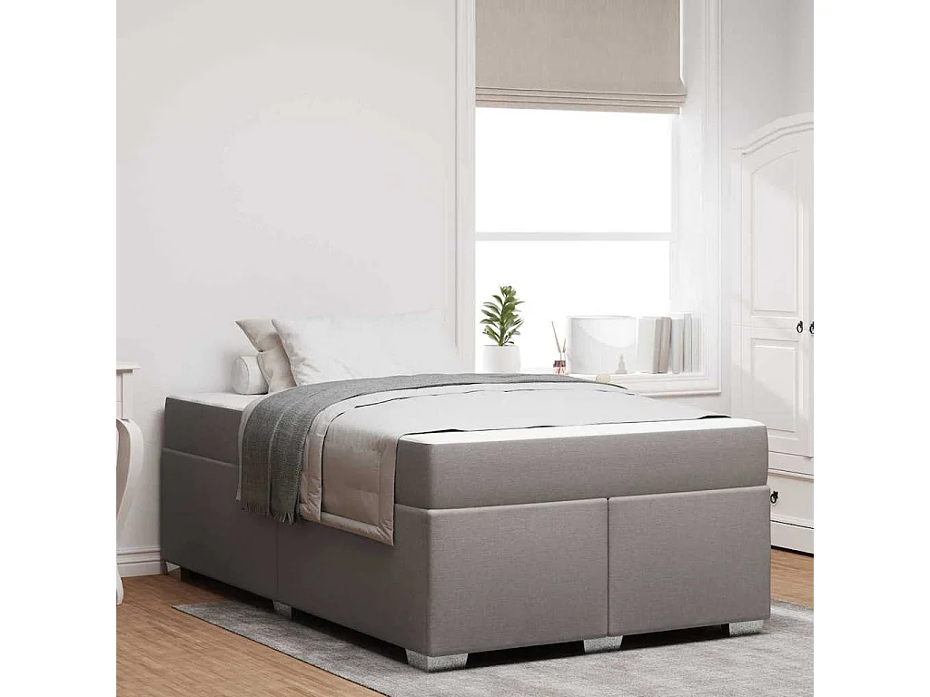 Estructura de cama Taupé 120 x 200 cm tela