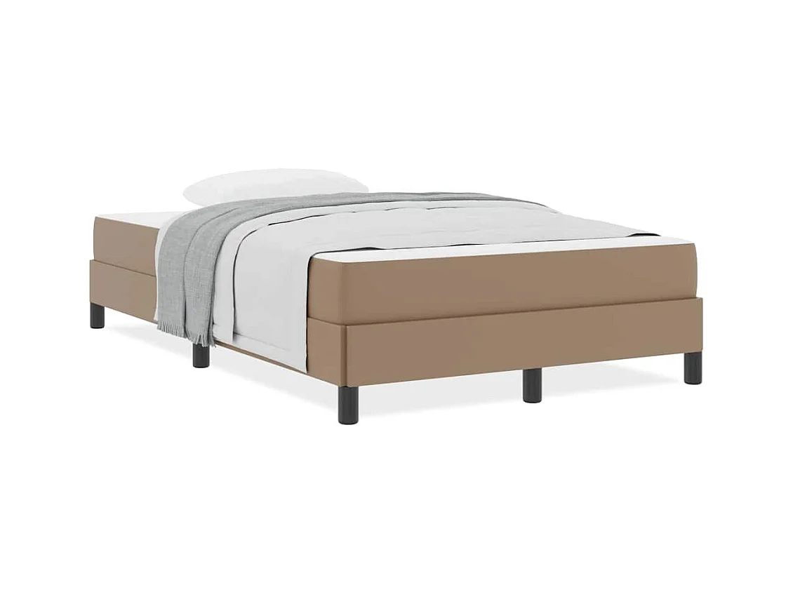 Cama con colchón Capuchino 120 x 200 cm Cuero sintético