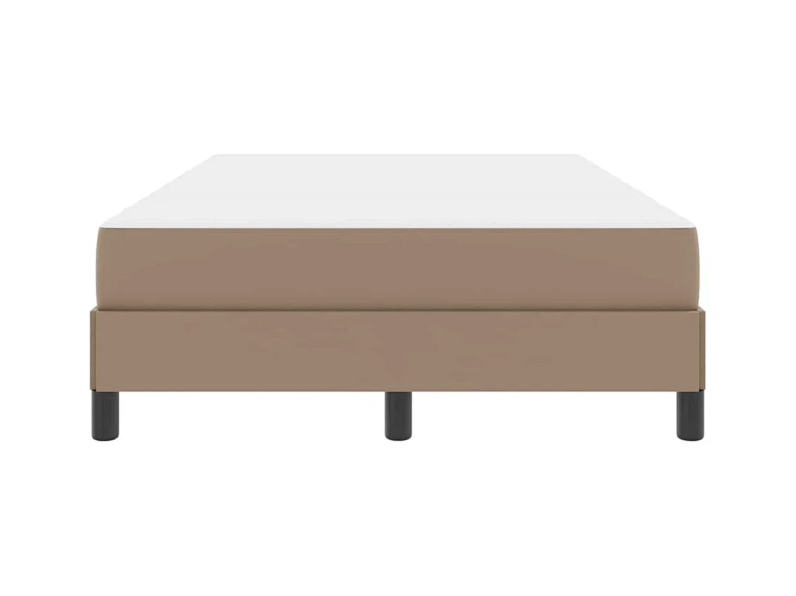 Cama con colchón Capuchino 120 x 200 cm Cuero sintético