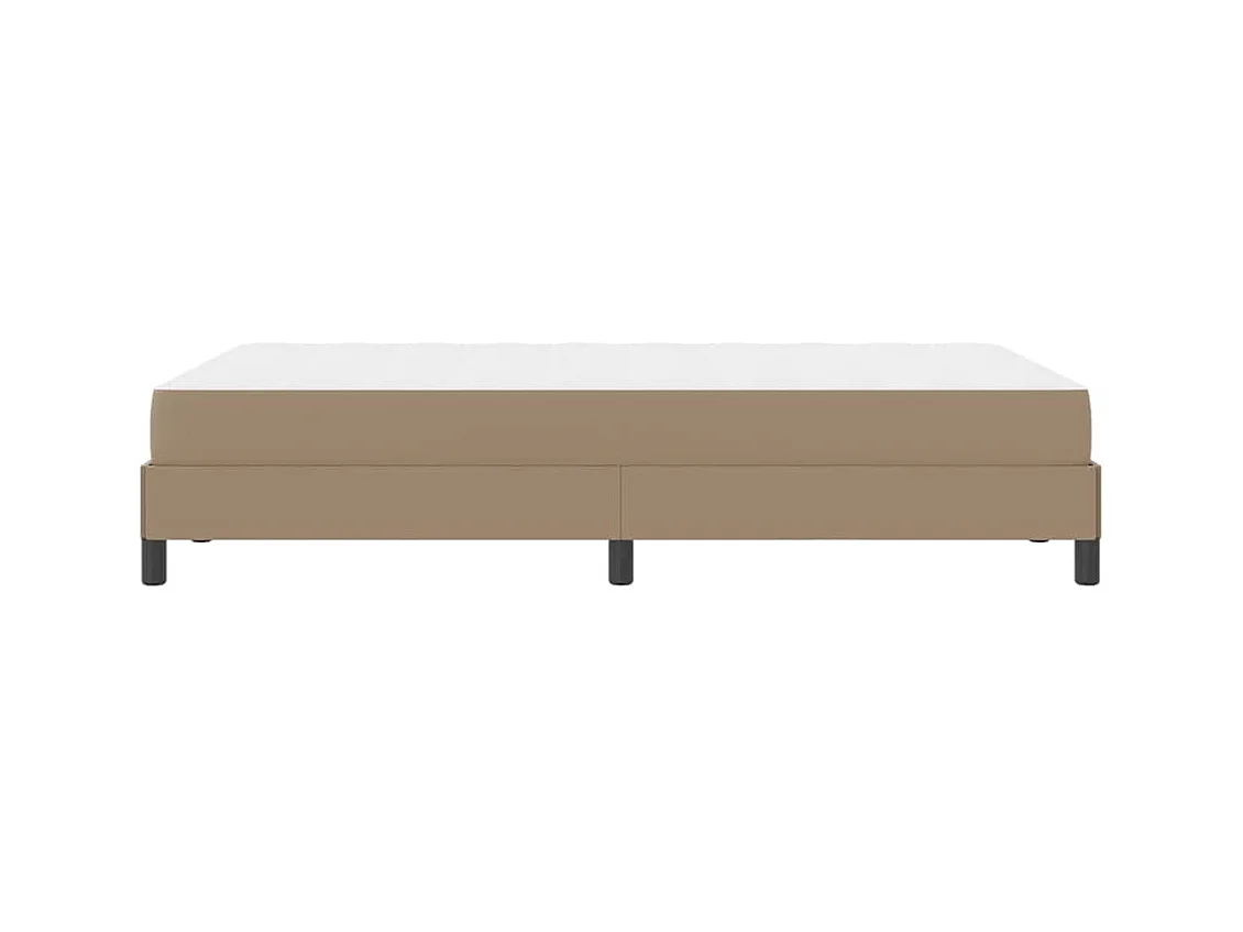 Cama con colchón Capuchino 120 x 200 cm Cuero sintético