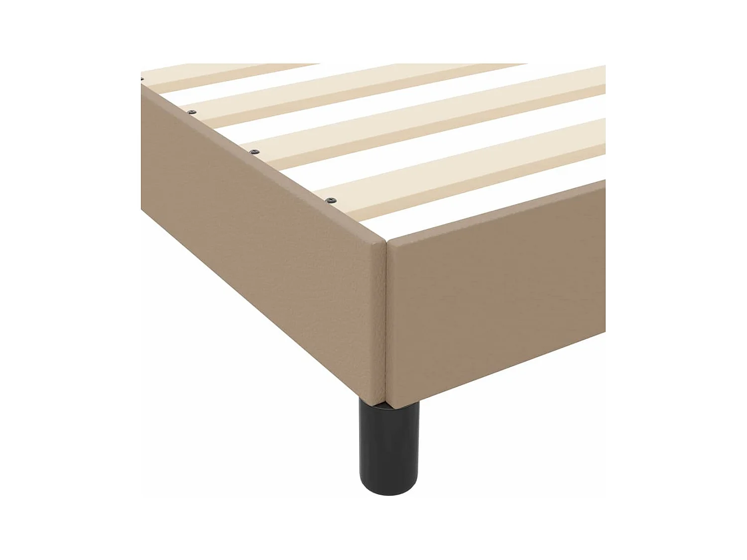 Cama con colchón Capuchino 120 x 200 cm Cuero sintético