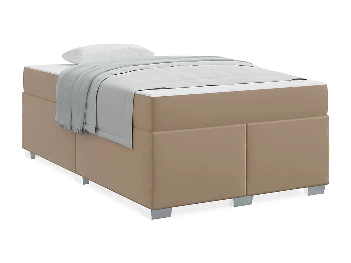Estrutura da Cama Cappuccino 120 x 190 cm Couro sintético