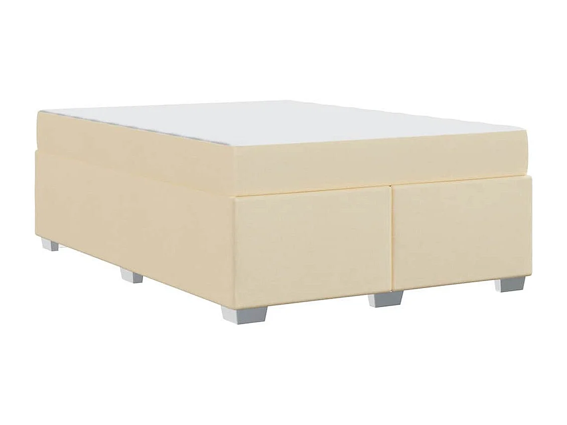 Bedframe Crème 140 x 200 cm Stof