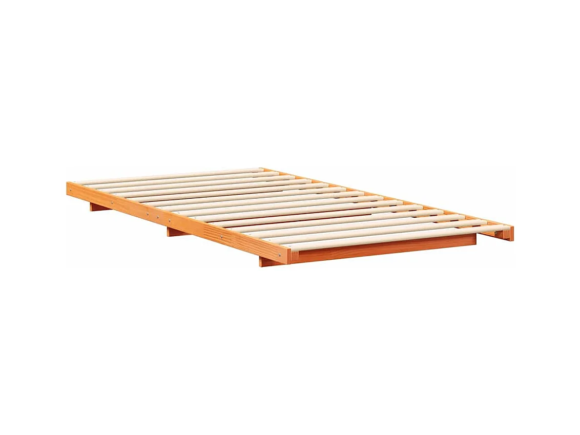 Estructura de cama Marrón cera 100 x 220 cm