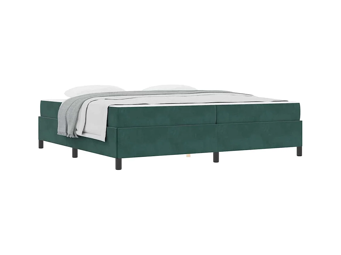 Estrutura da Cama Verde Escuro, Verde e Branco 200 x 200 cm