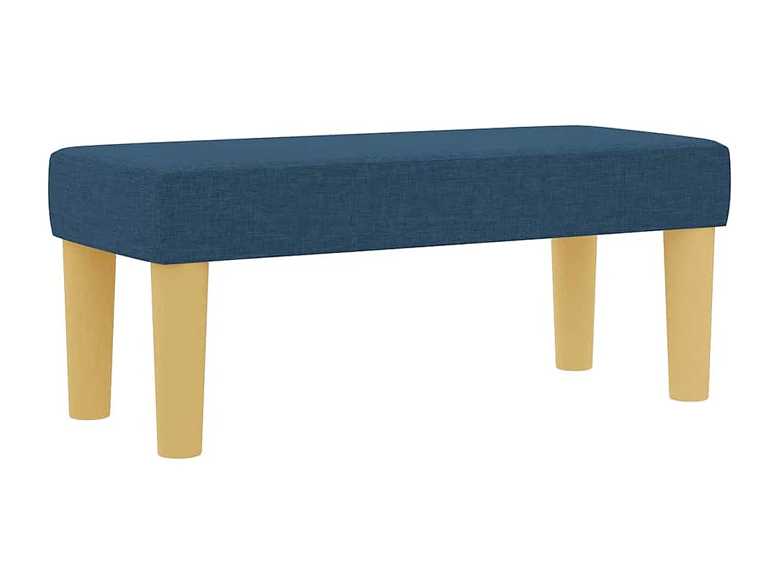 Cama tipo Box Spring con colchón Azul 90 x 190 cm tela