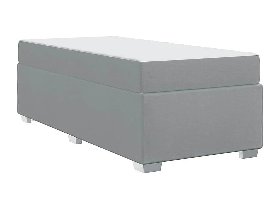 Estructura de cama Gris claro 90 x 200 cm tela