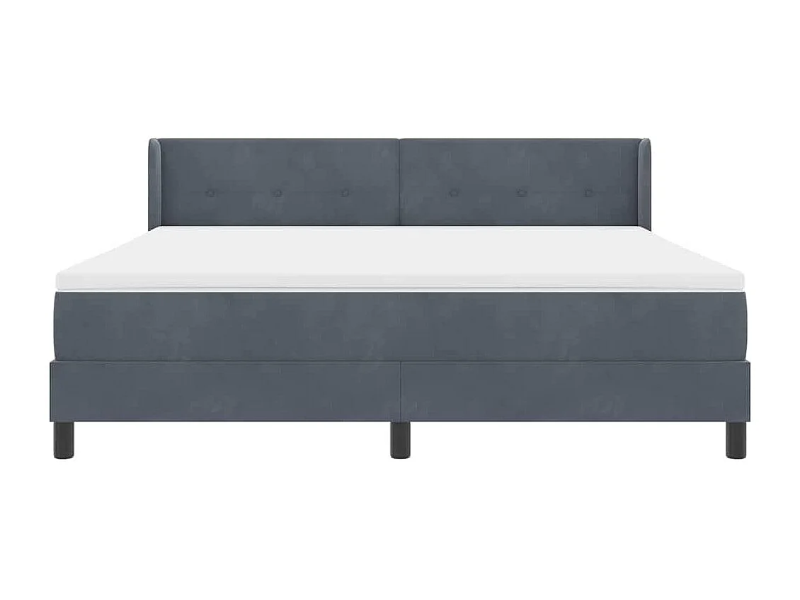 Cama con Somier y Colchón Negra 100x200 cm Terciopelo