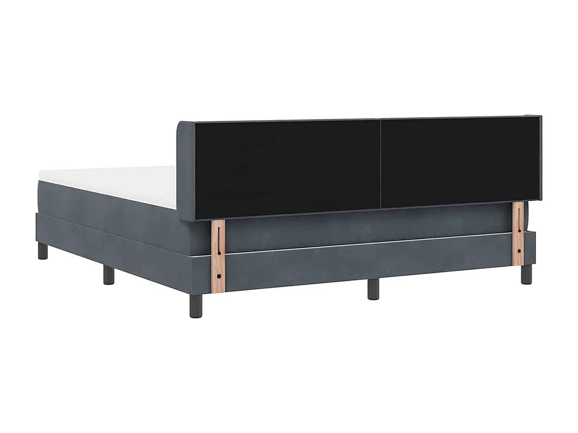 Cama con Somier y Colchón Negra 100x200 cm Terciopelo