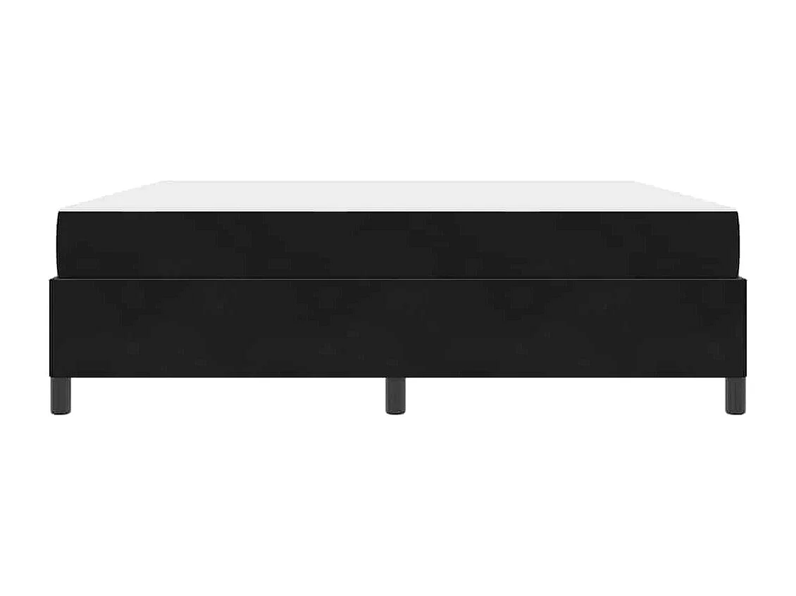 Cadre de lit Noir et blanc et noir 180 x 200 cm Velours