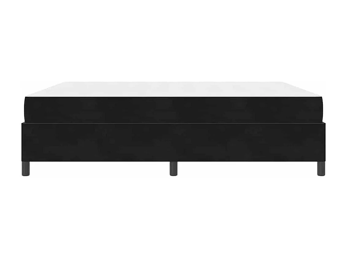 Cadre de lit Noir et blanc et noir 180 x 200 cm Velours