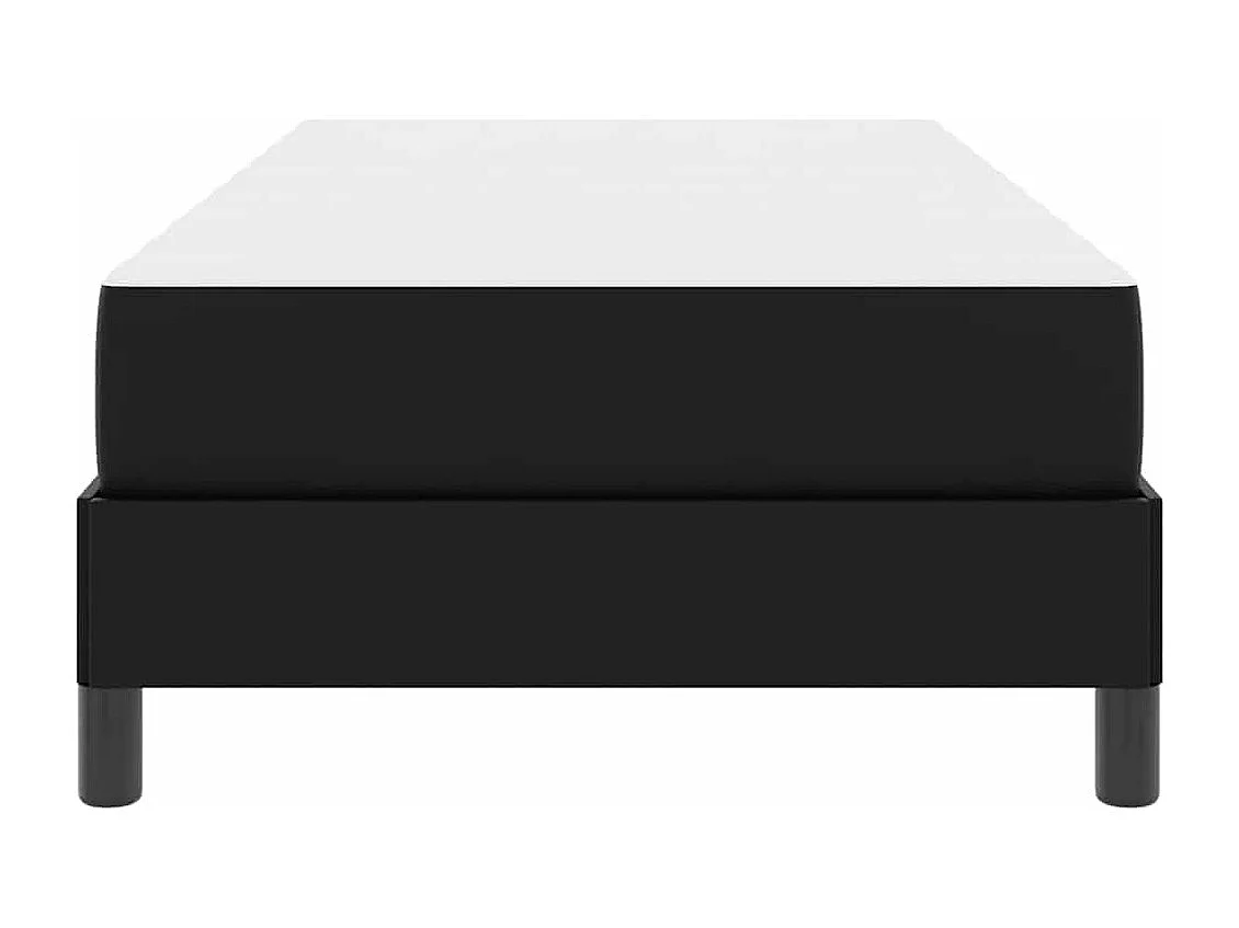 Lit Noir 80 x 200 cm Faux cuir