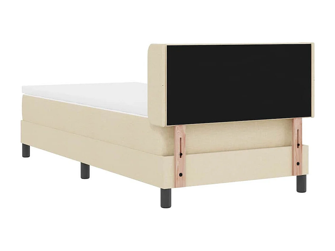 Boxspringbed met matras met matras Crème 100 x 200 cm