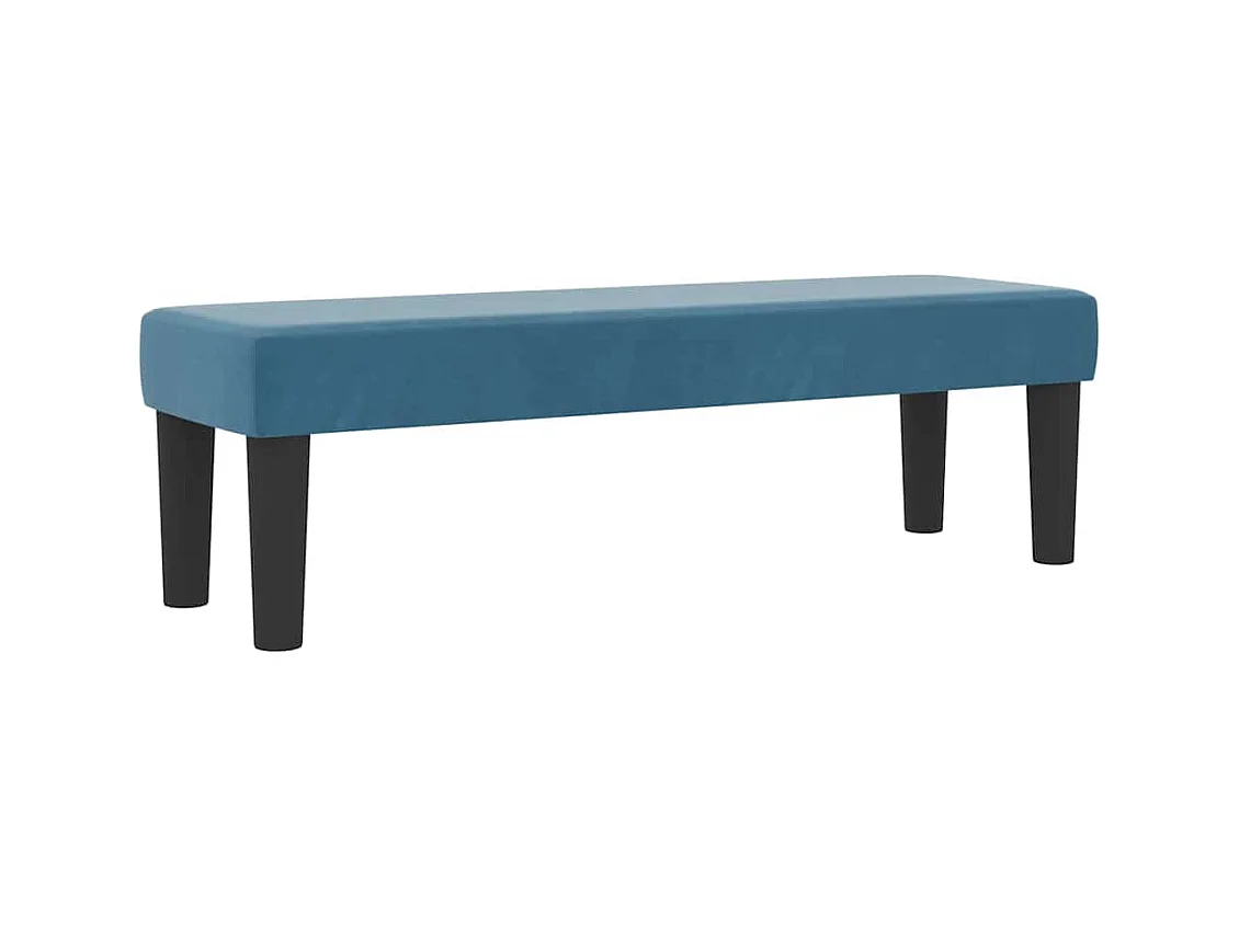 Cadre de lit avec matelas Bleu foncé 180 x 200 cm Velours