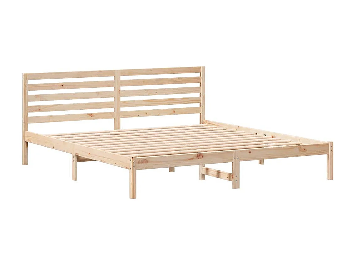 Cadre de lit Marron 180 x 200 cm Bois massif en pin