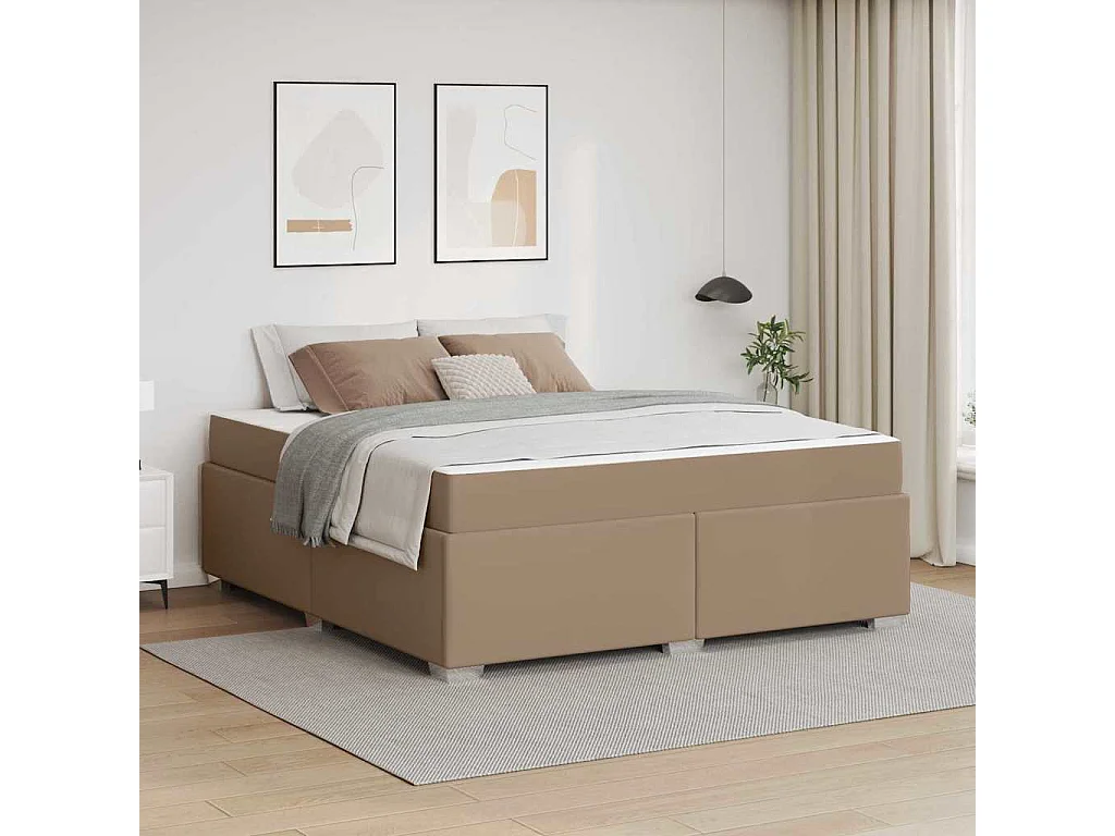 Estrutura da Cama Cappuccino 180 x 200 cm Couro sintético