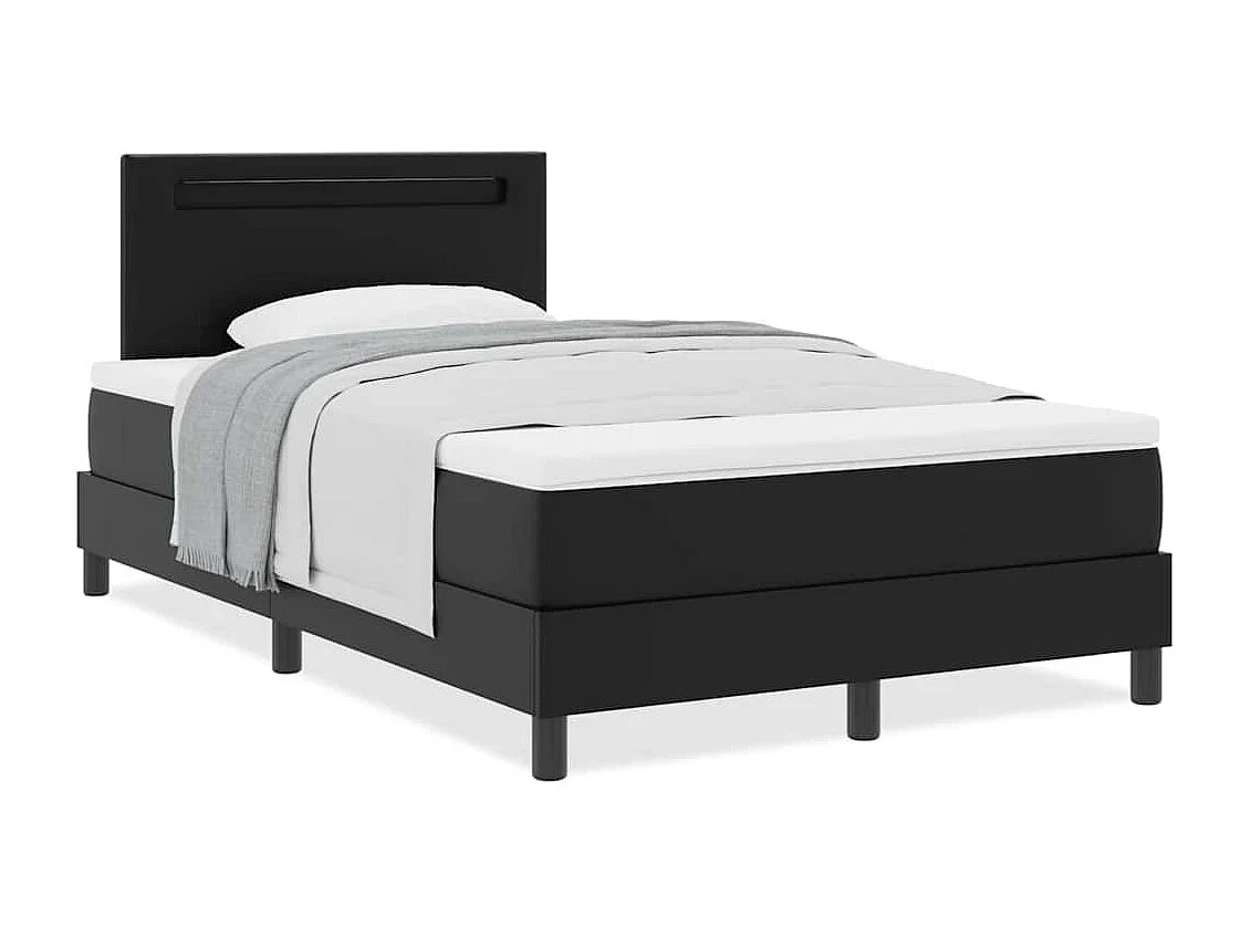 Estrutura de cama com colchão com colchão Preto 120 x 190 cm