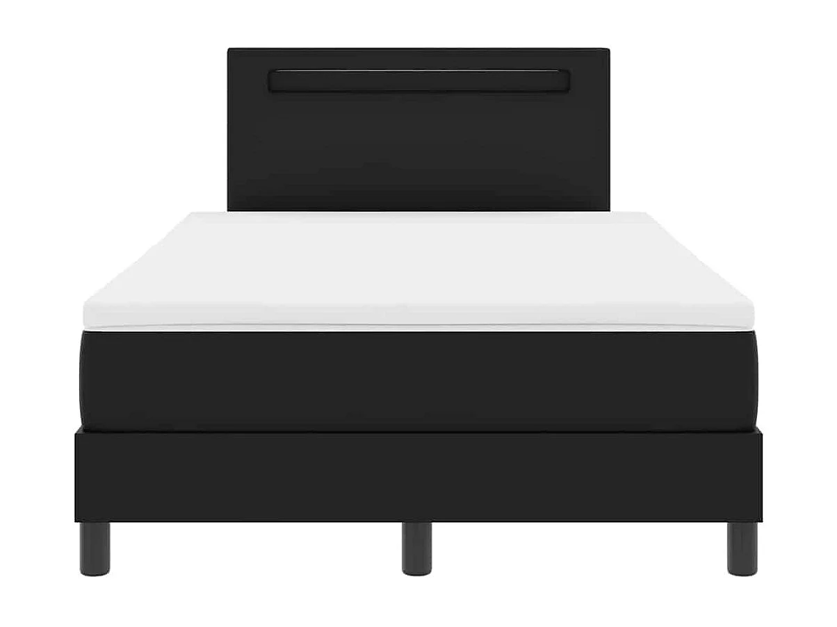 Estrutura de cama com colchão com colchão Preto 120 x 190 cm