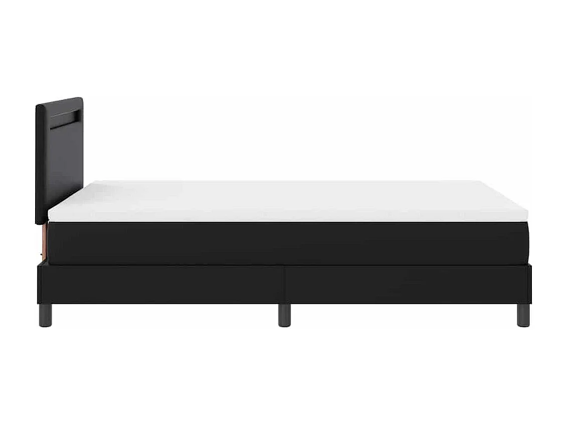 Estrutura de cama com colchão com colchão Preto 120 x 190 cm