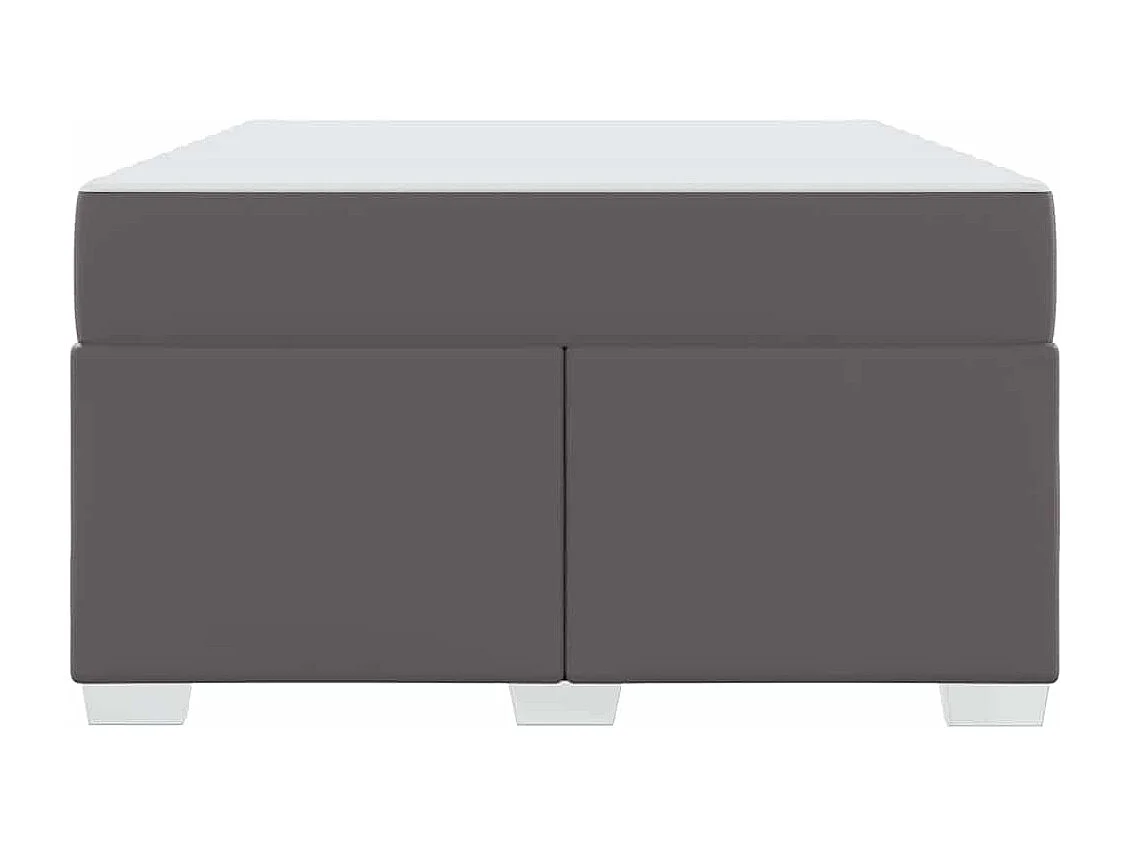 Cadre de lit Gris 120 x 200 cm Faux cuir