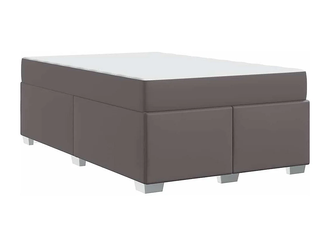 Cadre de lit Gris 120 x 200 cm Faux cuir