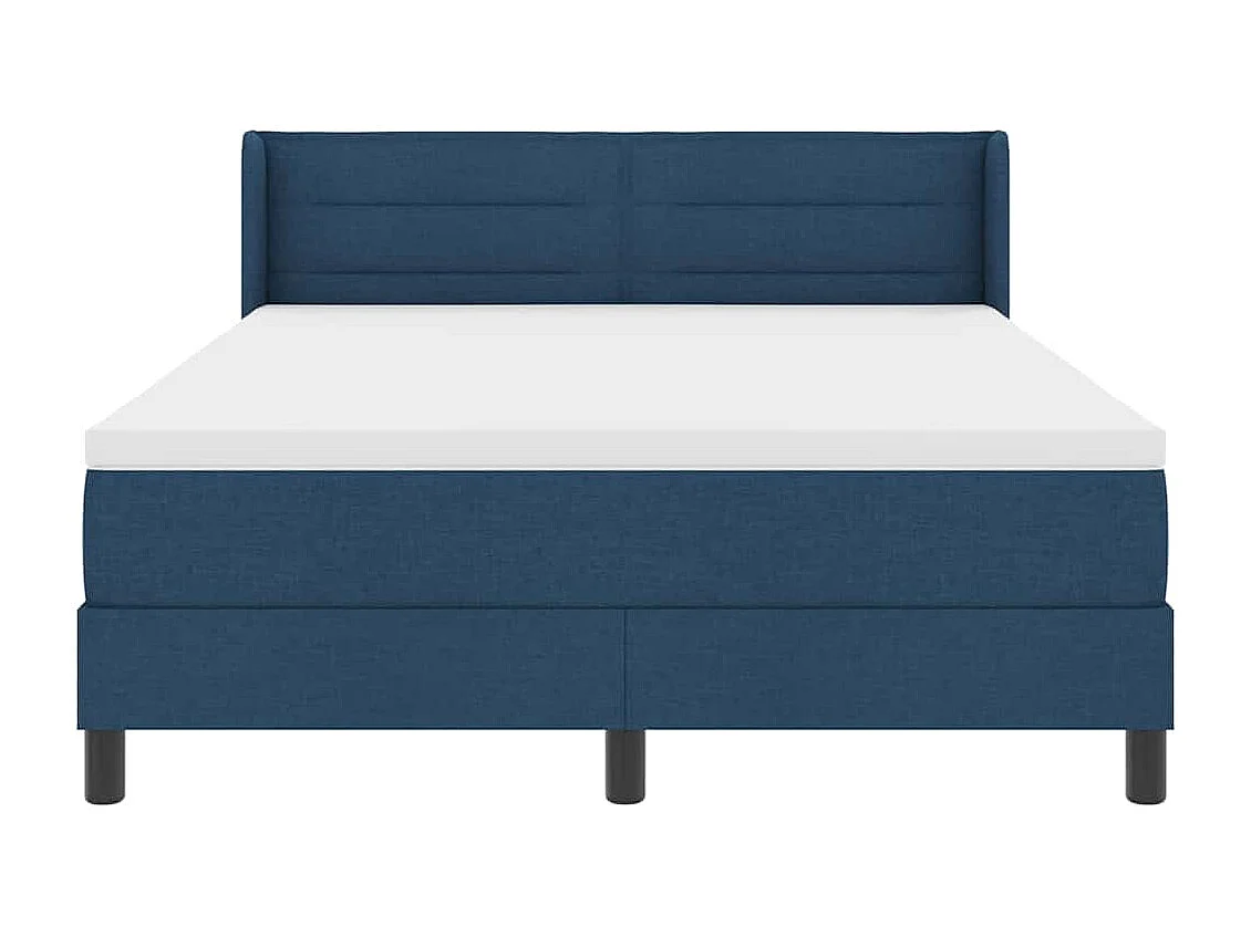 Cadre de lit avec matelas avec matelas Bleu 140 x 190 cm