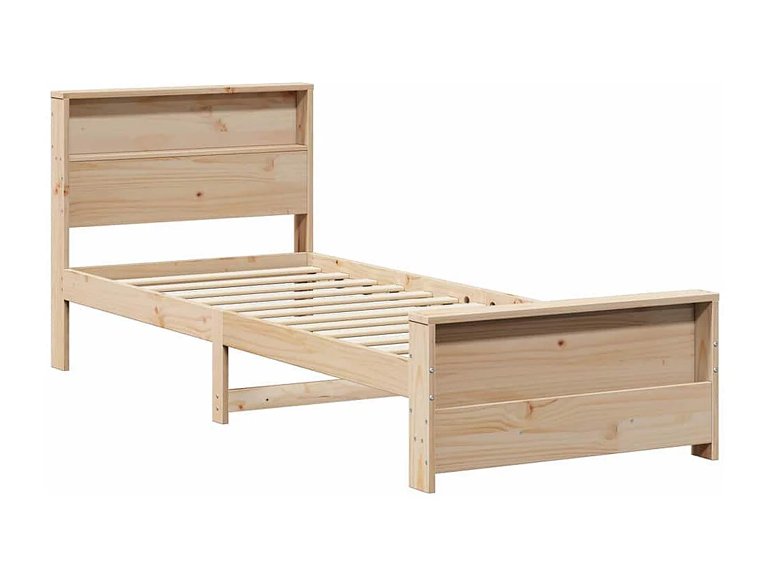 Cadre de lit Marron 90 x 190 cm Bois massif en pin