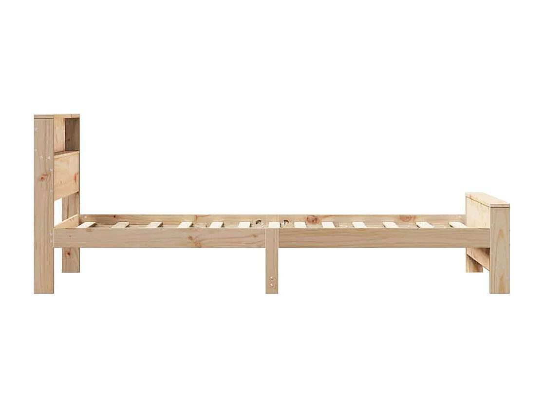 Cadre de lit Marron 90 x 190 cm Bois massif en pin