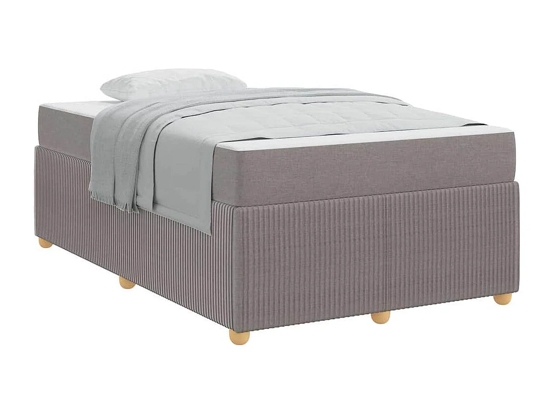 Bedframe met matras met matras Taupe 120 x 190 cm Stof
