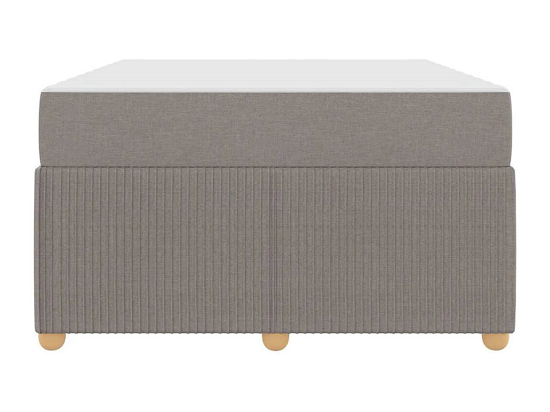 Bedframe met matras met matras Taupe 120 x 190 cm Stof