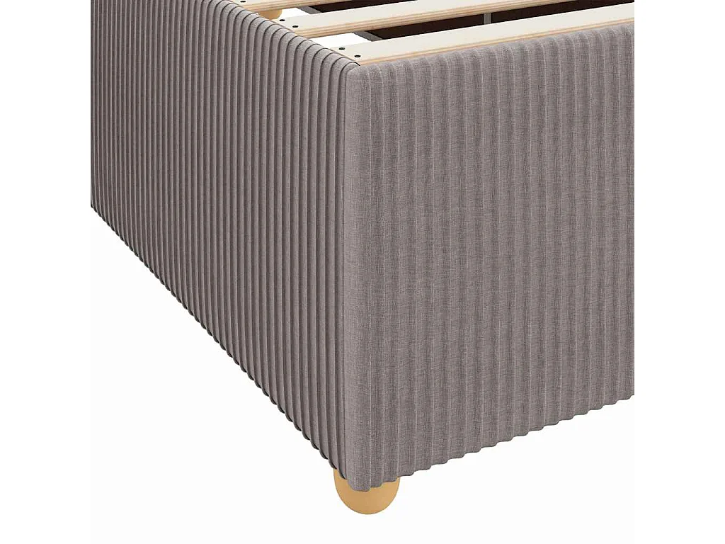 Bedframe met matras met matras Taupe 120 x 190 cm Stof