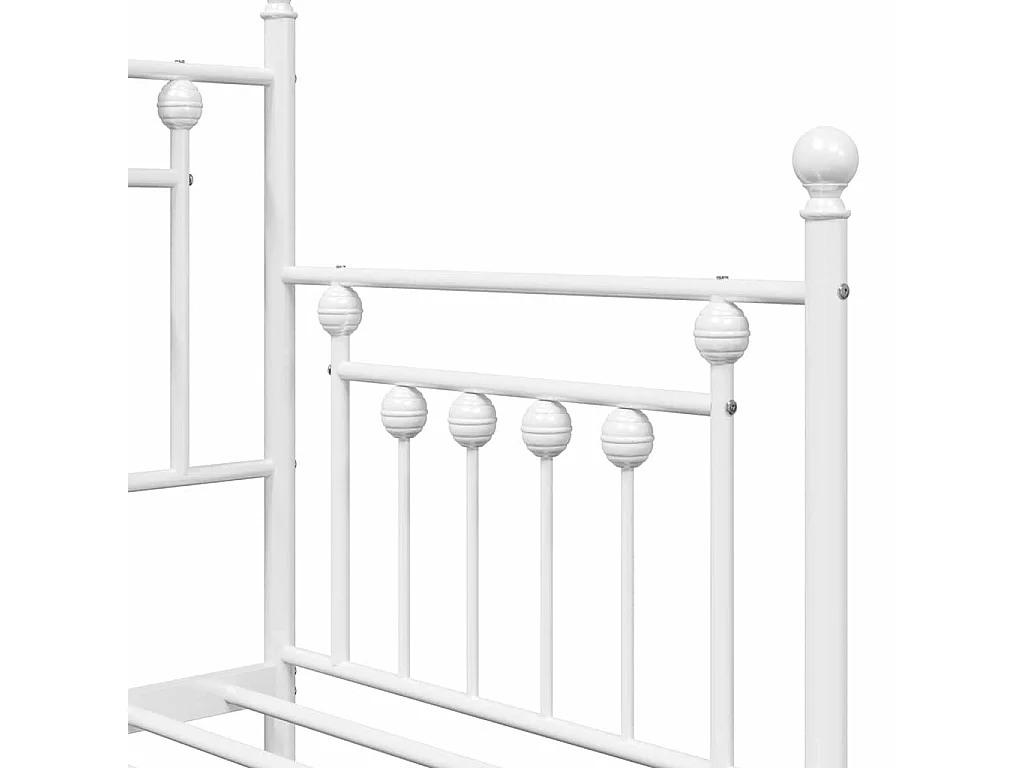 Estructura de cama de día con cabecera 75 x 190 cm Acero