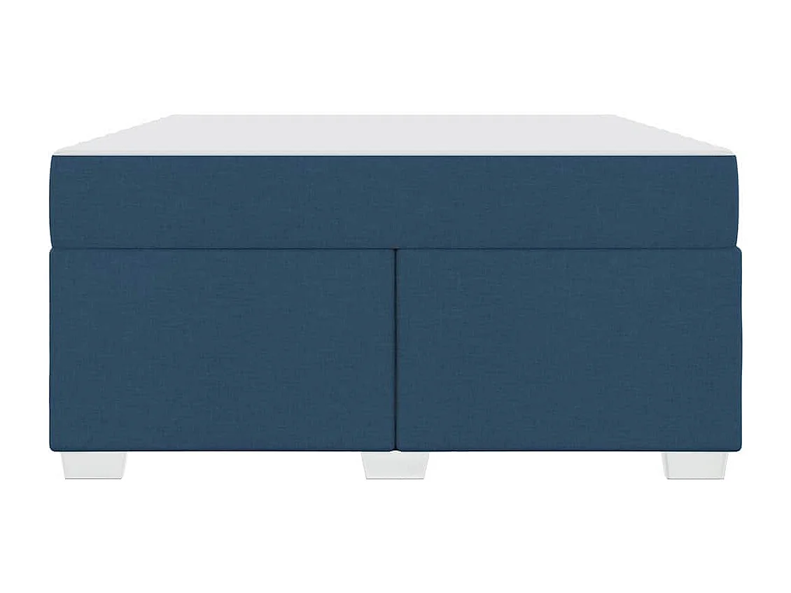 Cadre de lit Bleu 160 x 200 cm tissu