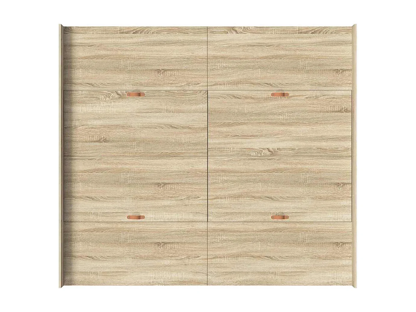 Cama con almacenamiento con cabecera Roble Sonoma 200 x 200 cm