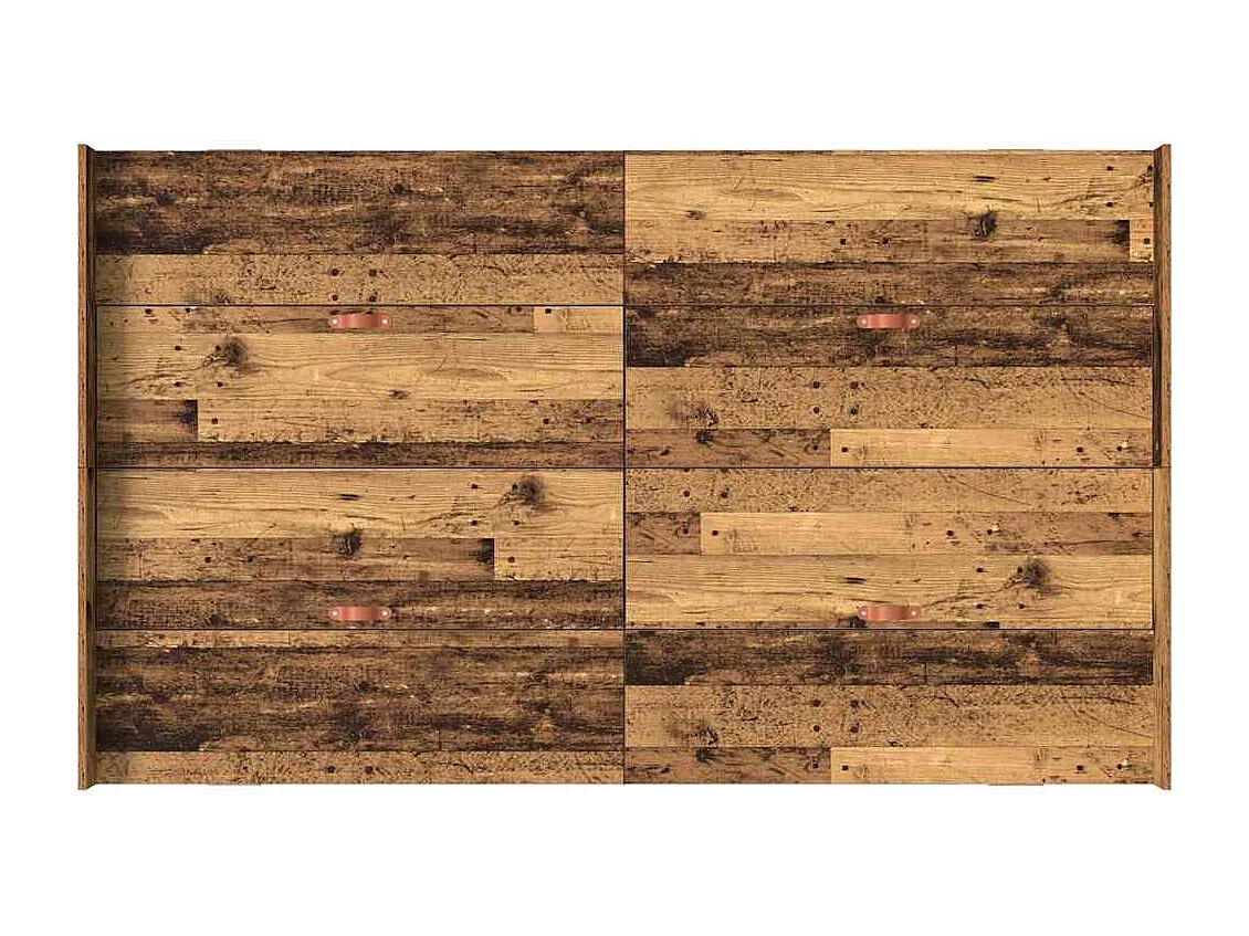 Cadre de lit avec rangement Bois ancien 120 x 190 cm