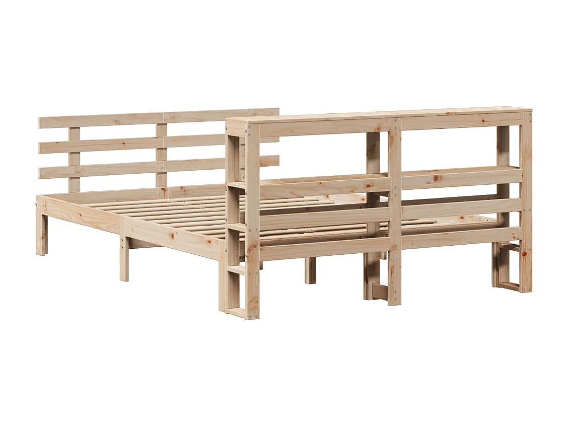 Cadre de lit avec tête de lit sans matelas 120x190 cm