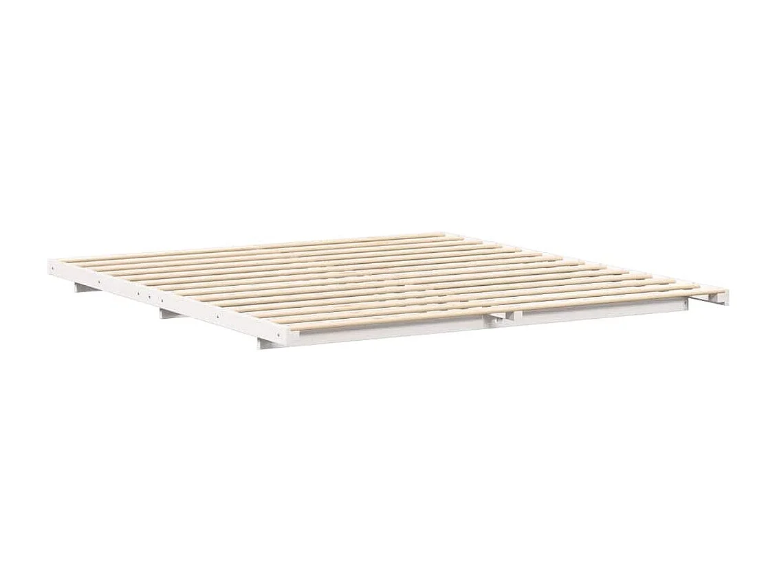 Estrutura de cama de chão Branco 180 x 210 cm