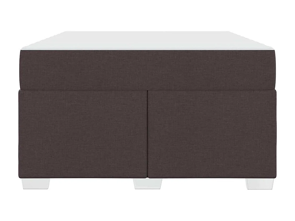 Cadre de lit Marron foncé 120 x 200 cm tissu