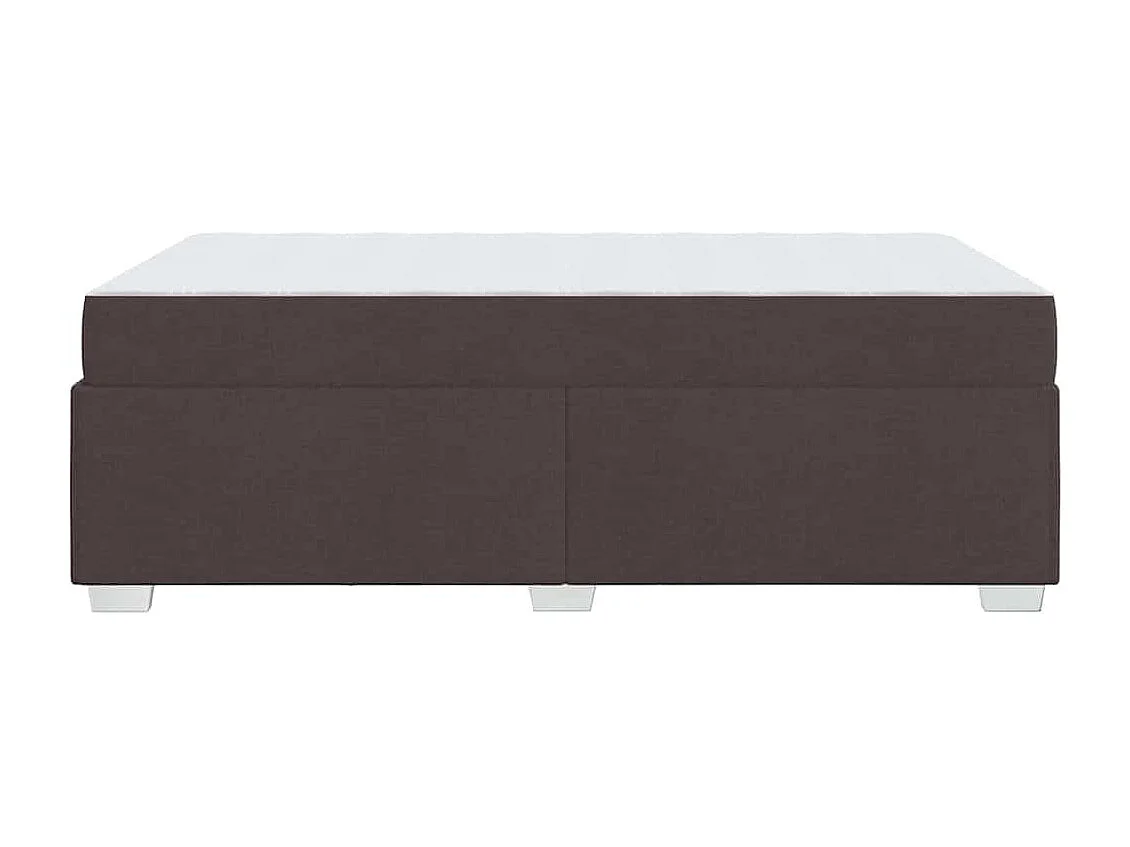 Cadre de lit Marron foncé 120 x 200 cm tissu