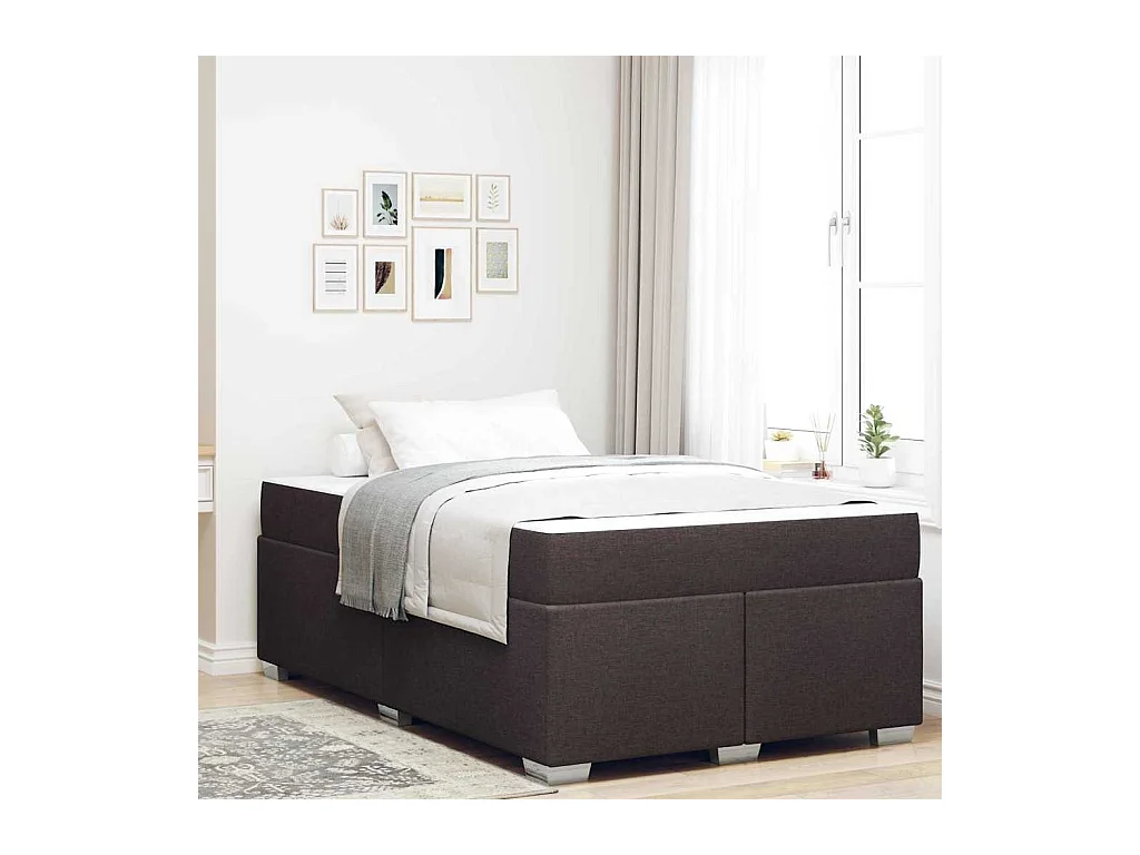 Bedframe Donkerbruin 120 x 200 cm Stof