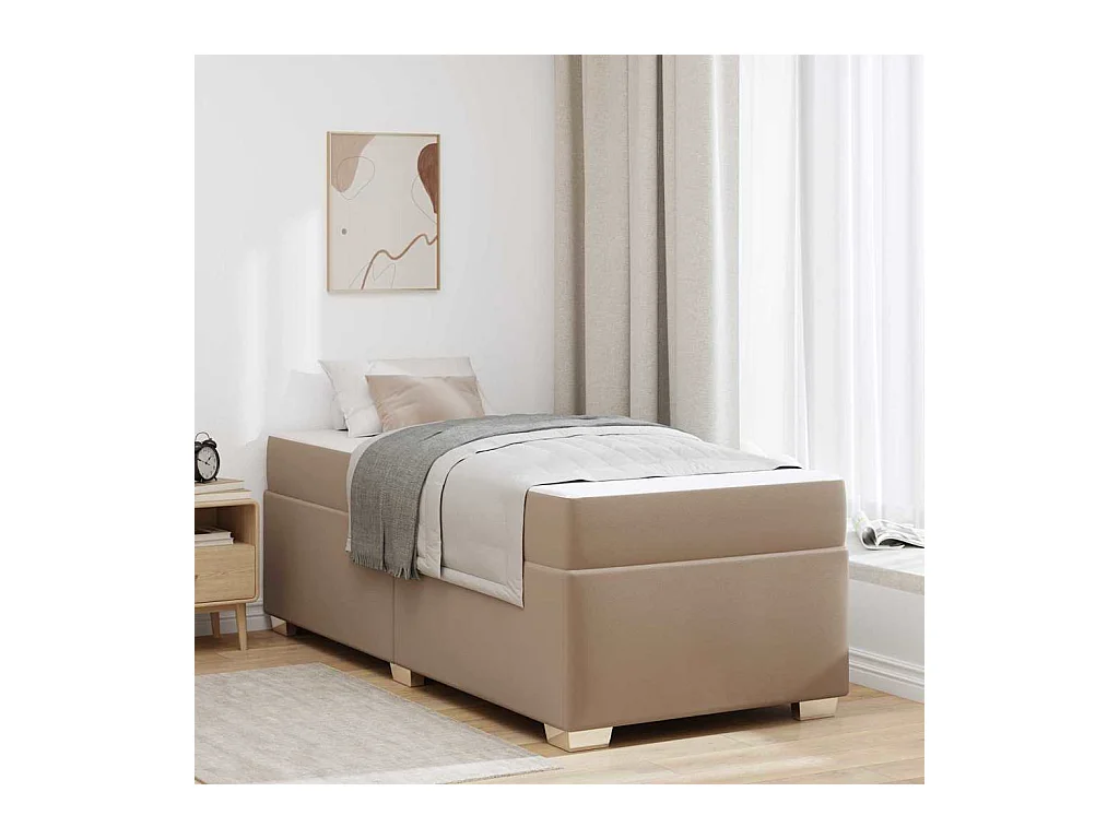 Estrutura da Cama Cappuccino 100 x 200 cm Couro sintético