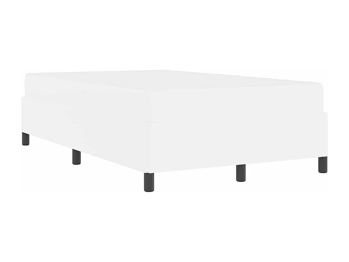 Cadre de lit avec matelas Blanc 120 x 200 cm Faux cuir
